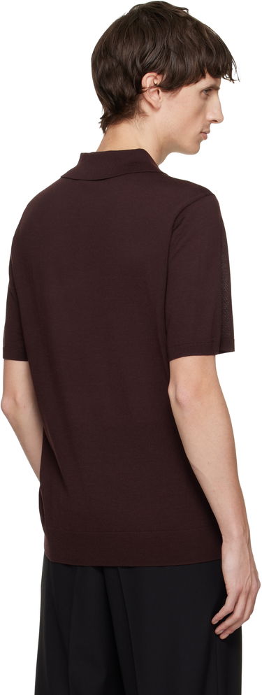 Polo tričko Paul Smith Paul Smith Merino Wool Short Sleeve Polo Hnedá | M1R-529Z-T02093-29, 2