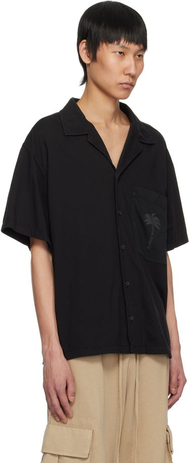 Košeľa Palm Angels Palm Angels Palm Dyed Bowling Shirt Čierna | PMGG009S25FAB0011010, 1