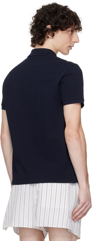 Polo tričko AMI Cotton Ami de Coeur Polo Navy | HPL060.760, 2