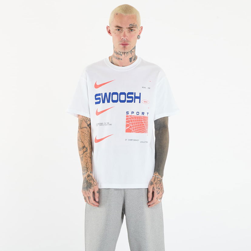 Tričko Nike NSW Graphic T-shirt SWOOSH SPORT Biela | HV0162-100