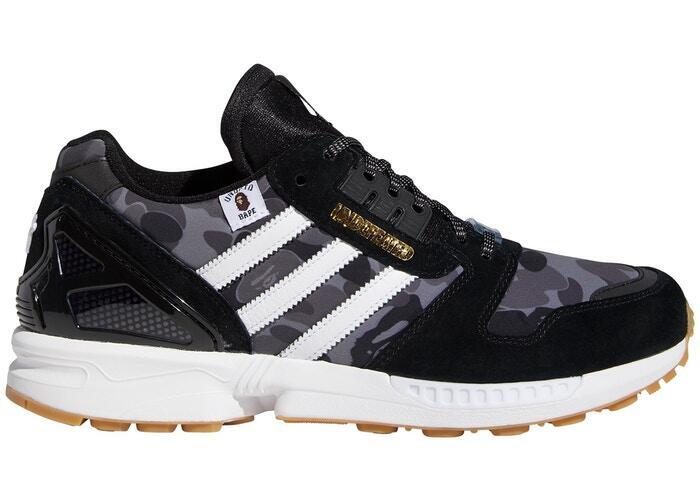 Tenisky a topánky adidas Originals BAPE x Undefeated x ZX 8000 "A-ZX Series - Black Camo" Čierna | FY8852, 0