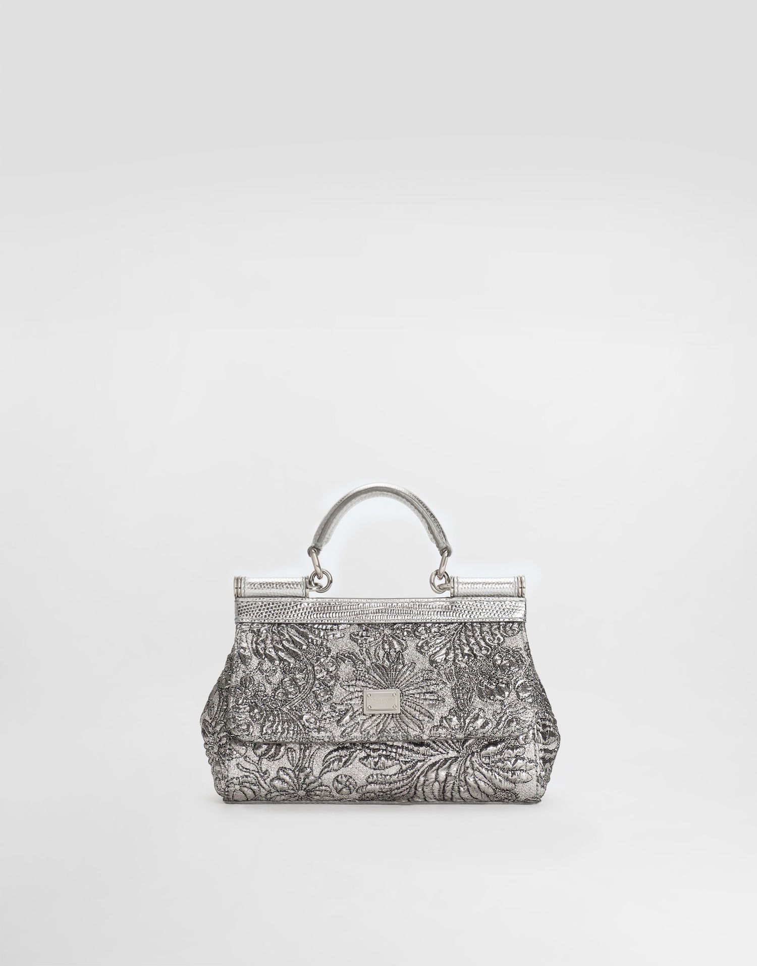 Kabelka Dolce & Gabbana Small Sicily Brocade Handbag Metalická | BB7116BR81780998, 0