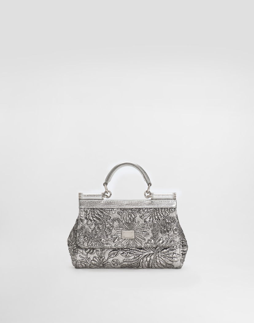 Kabelka Dolce & Gabbana Small Sicily Brocade Handbag Metalická | BB7116BR81780998