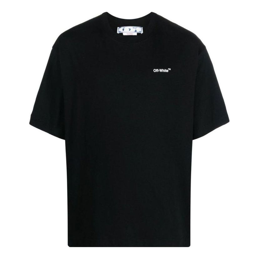 Tričko Off-White Chain Arrow T-Shirt Čierna | OMAA120F22JER0051001