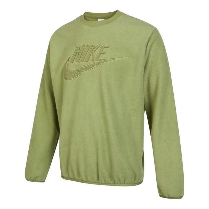 Sveter Nike Men's Fleece Logo Sweatshirt Zelené | DQ4889-334