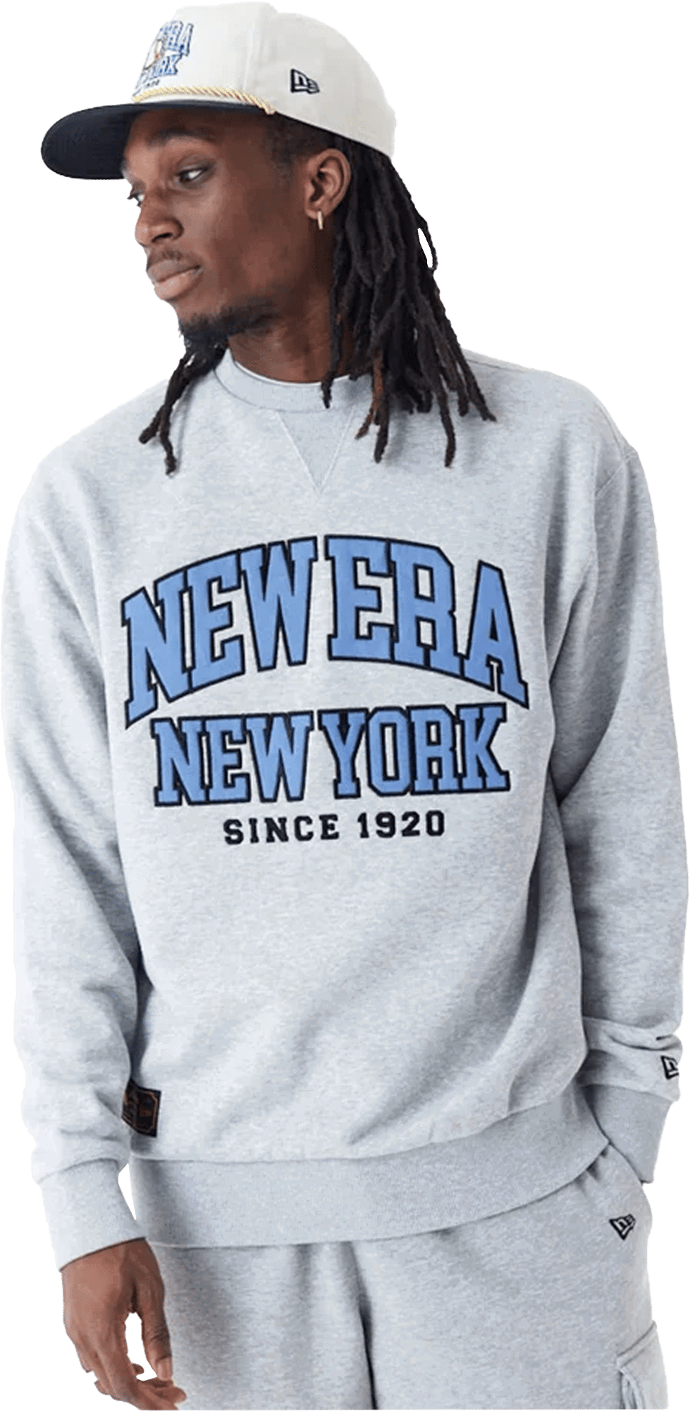 Mikina New Era New Era New York Arch Graphic Sweatshirt Šedá | 60435409-60435409, 0