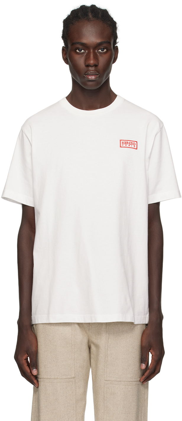 Tričko KENZO Paris Bicolor T-Shirt "Off-White" Biela | FE55TS1844SG, 0
