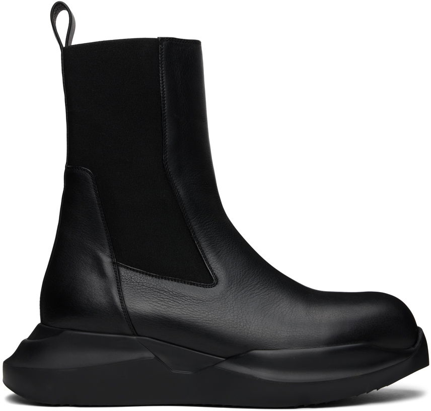 Tenisky a topánky Rick Owens Geth Beatle Chelsea Boots Čierna | RU02B2808 LDE, 0