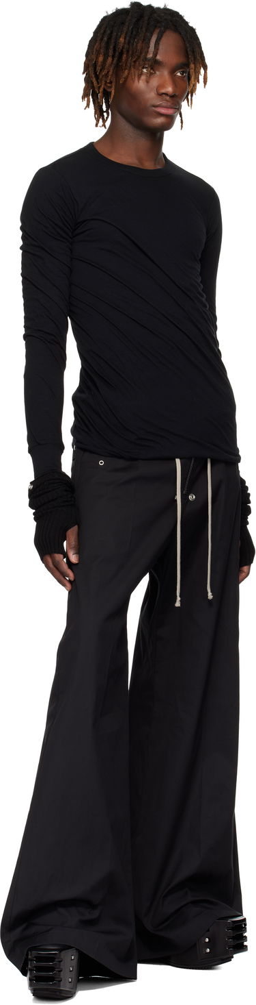 Tričko Rick Owens Rick Owens Hollywood Double Long Sleeve T-Shirt Čierna | RU01E5257 UC, 3