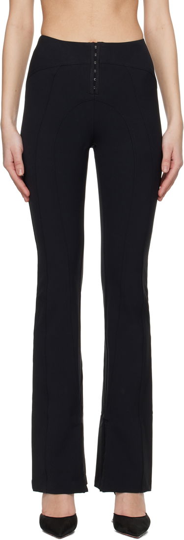 Nohavice GUIZIO Guizio Aurora Hook-Front Flare Trousers Čierna | F23207W015, 0