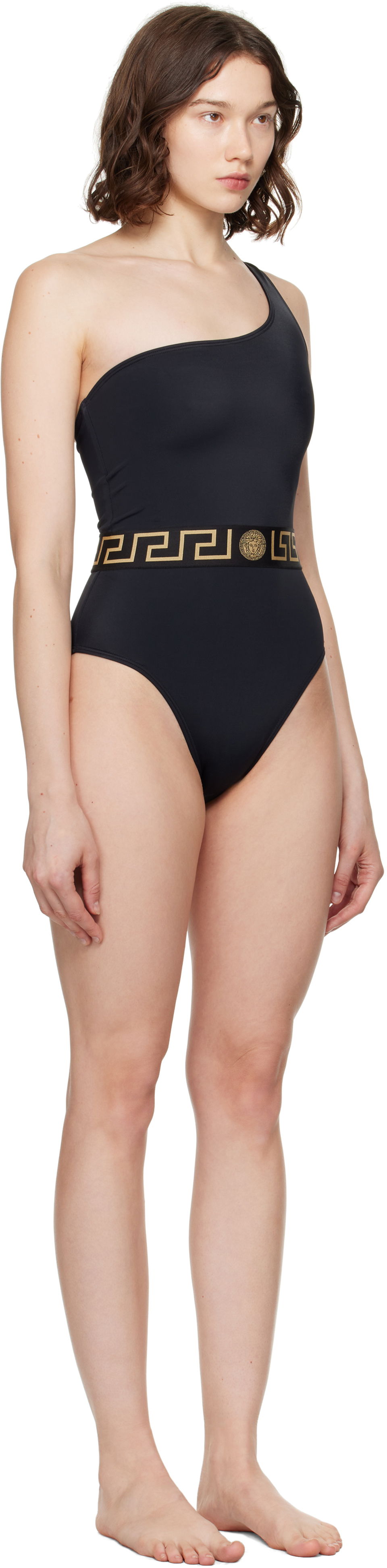 Plavky Versace Greca Border One-Piece Swimsuit Čierna | 1020488_1A11119, 1