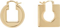 JACQUEMUS 'The Rond Carée' Asymmetric Hoop Earrings