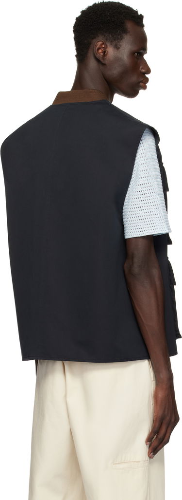 Vesta Jil Sander Jil Sander Bellows Pocket Vest Navy | J22SW0001_J45266, 2