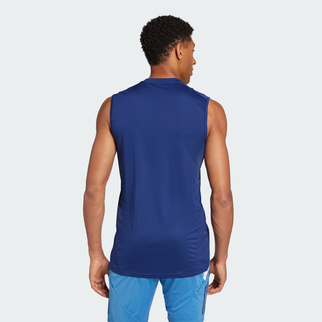 Tielko adidas Performance Training Sleeveless Tank Top Modrá | JC7170, 1