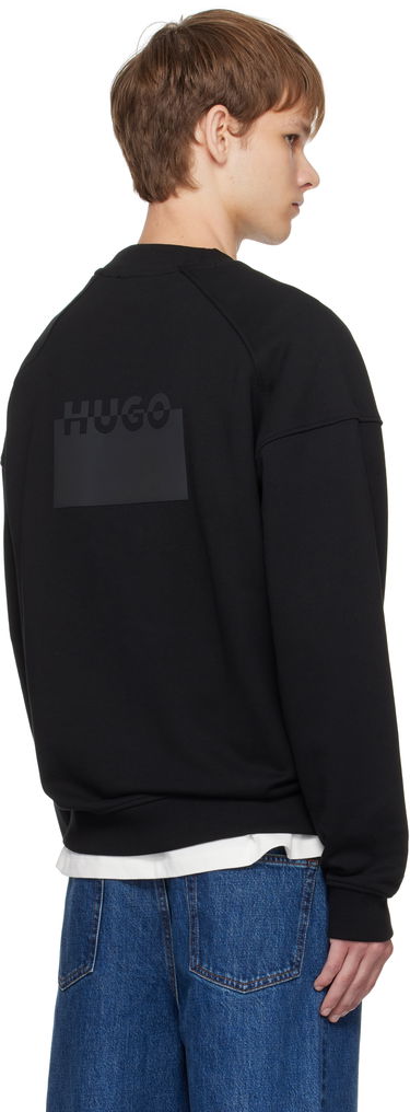 Mikina BOSS HUGO Bonded Logo Sweatshirt Čierna | 50546672, 2