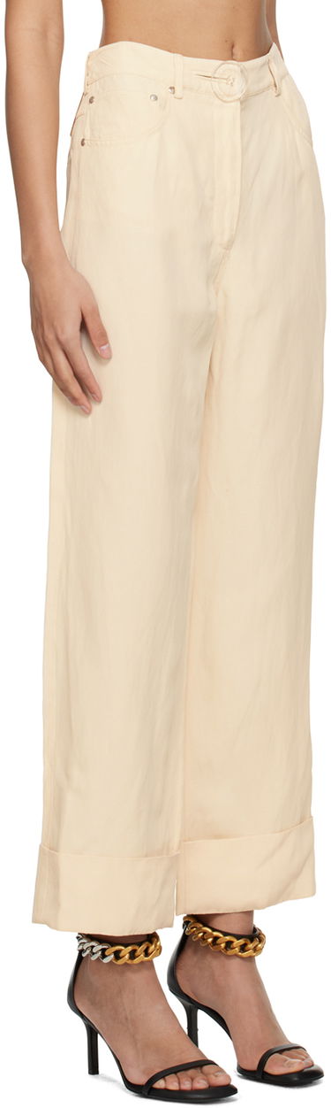 Nohavice Stella McCartney Button Trousers Béžová | 640049STA49, 1