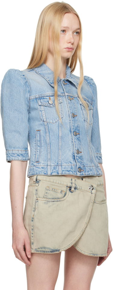 Bunda Coperni Coperni Slim-Fit Cropped Denim Jacket Modrá | COPBL30F2020, 1