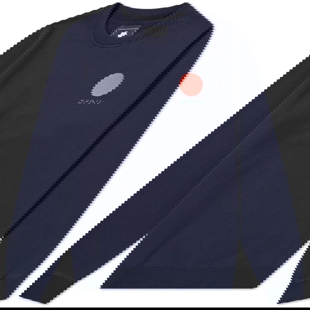 Mikina EDWIN Japanese Sun Crew Sweat Navy | I028969-NYB67, 0