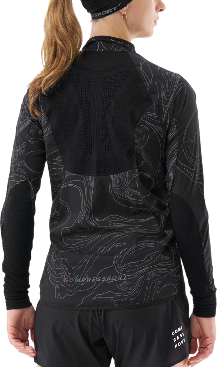 Vetrovka Compressport Hurricane Windproof Jacket Čierna | ajvw11079047, 1