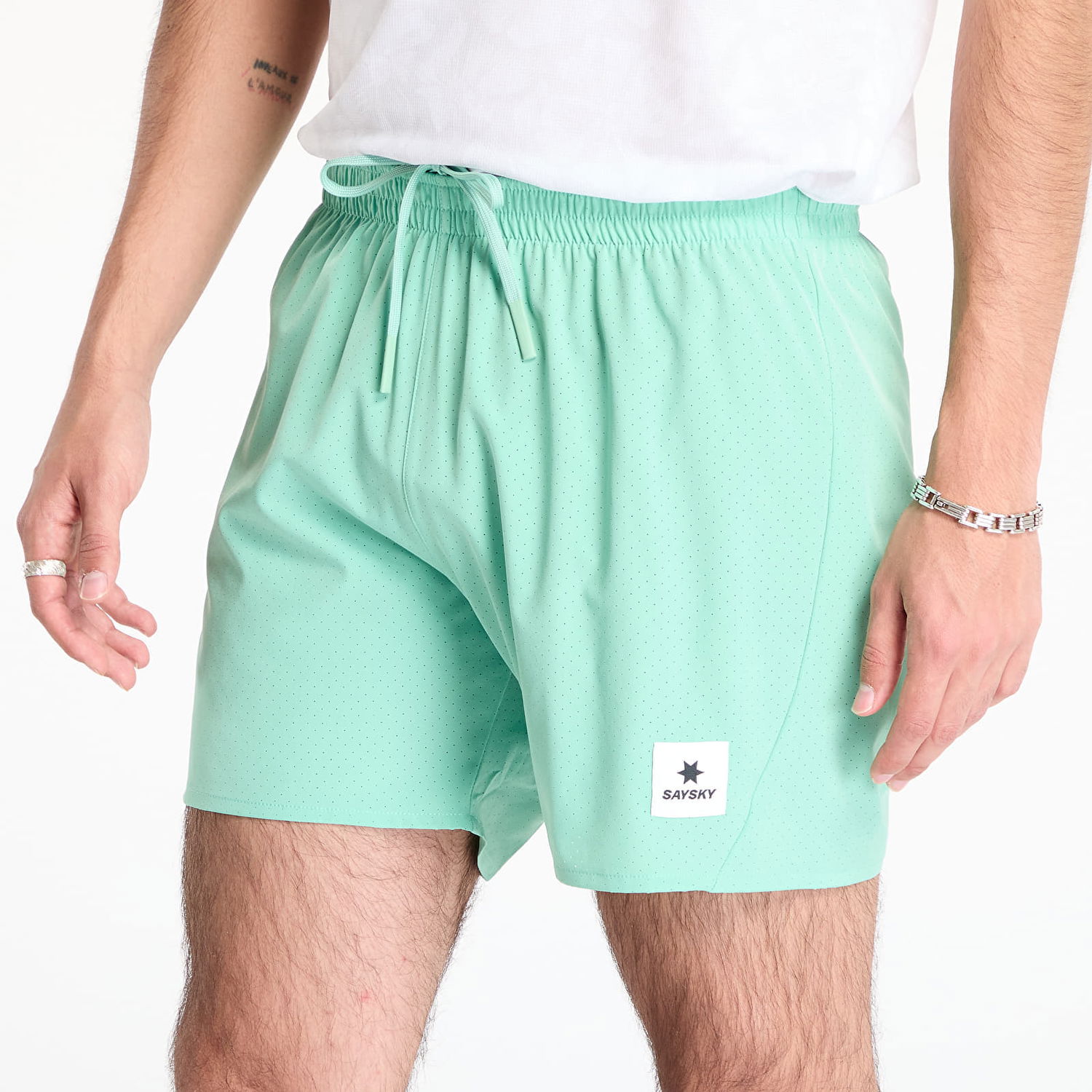Šortky Saysky SAYSKY Pace Air 5" Shorts Zelené | NMRSH21C314, 1
