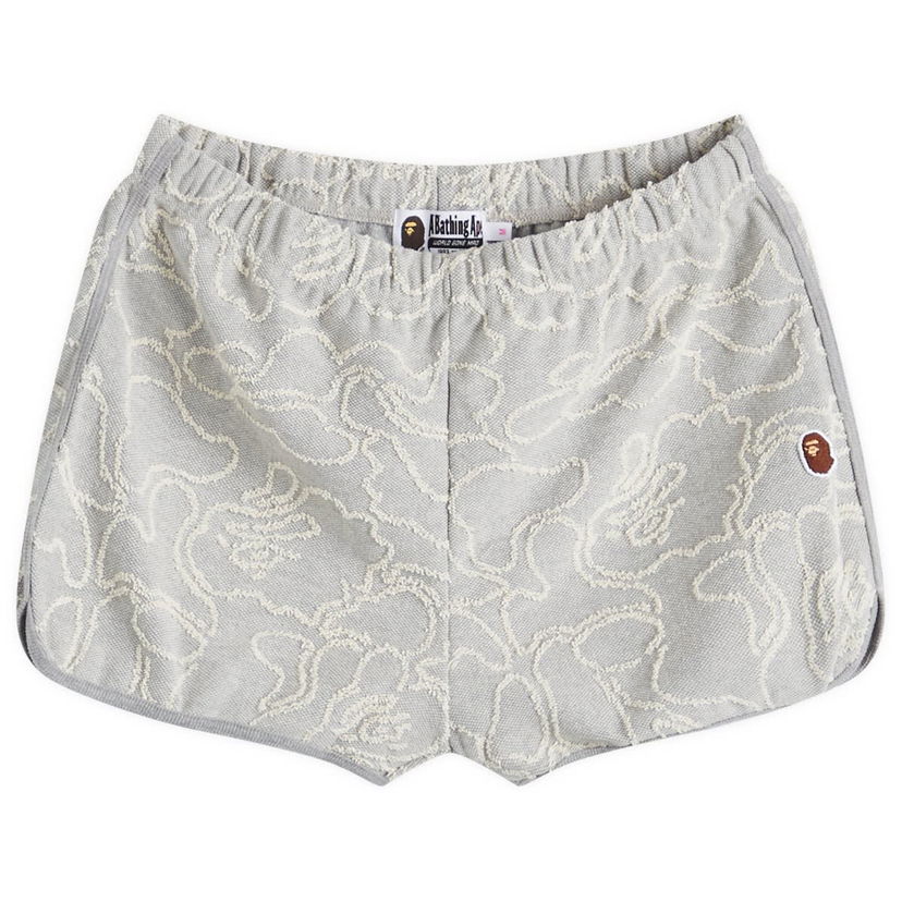 Šortky BAPE A Bathing Ape Women's Neon Camo Jacquard Shorts in Grey, Size Small | END. Clothing Šedá | 001SPK302005L-GRY