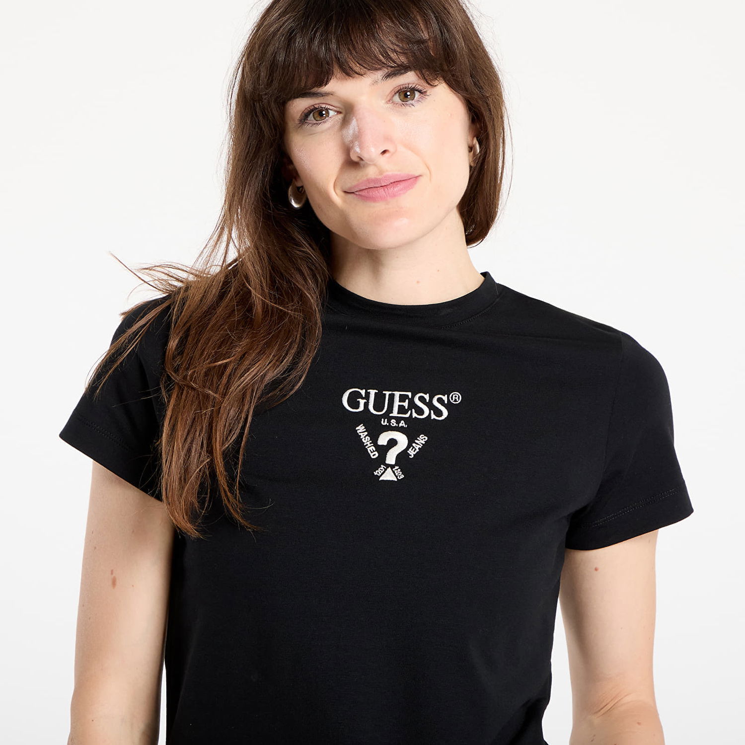 Tričko GUESS Guess Originals Colette Short Sleeve T-Shirt Čierna | V4YI21KCDH1-FJ8N, 1