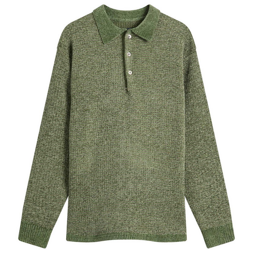 Polo tričko thisisneverthat Velvet Knit Polo, Size Large Zelené | TN253KKNPK07-GRN