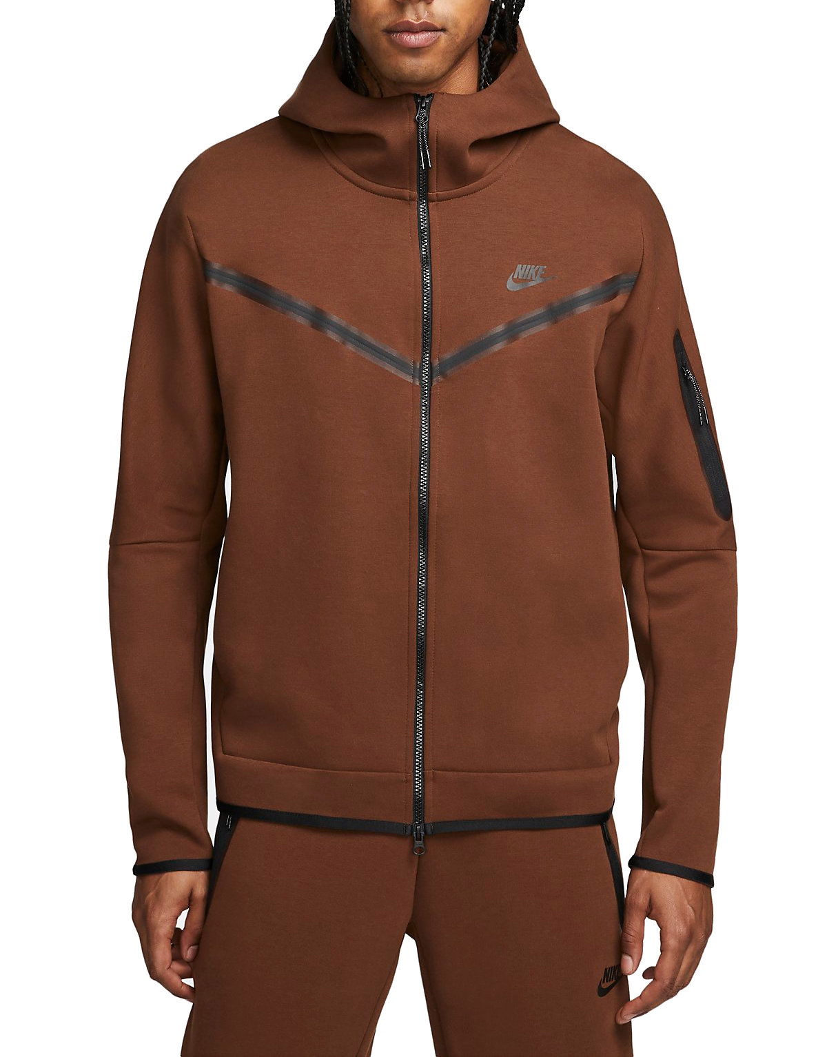 Mikina Nike Hoodie Sportswear Tech Fleece Hnedá | cu4489-259, 1