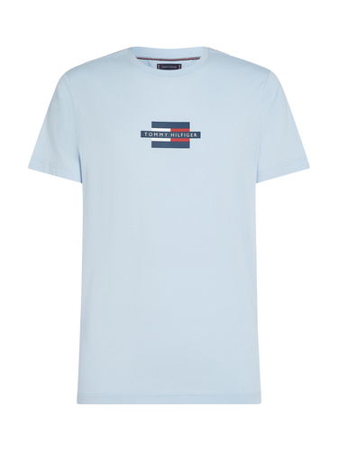 Tričko Tommy Hilfiger Tommy Hilfiger Flag Box T-Shirt Modrá | MW0MW38636C1O, 4