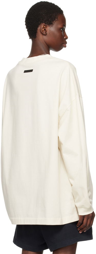 Sveter Fear of God Fear of God Essentials Crewneck Long Sleeve T-Shirt Biela | 125BT244202F, 2