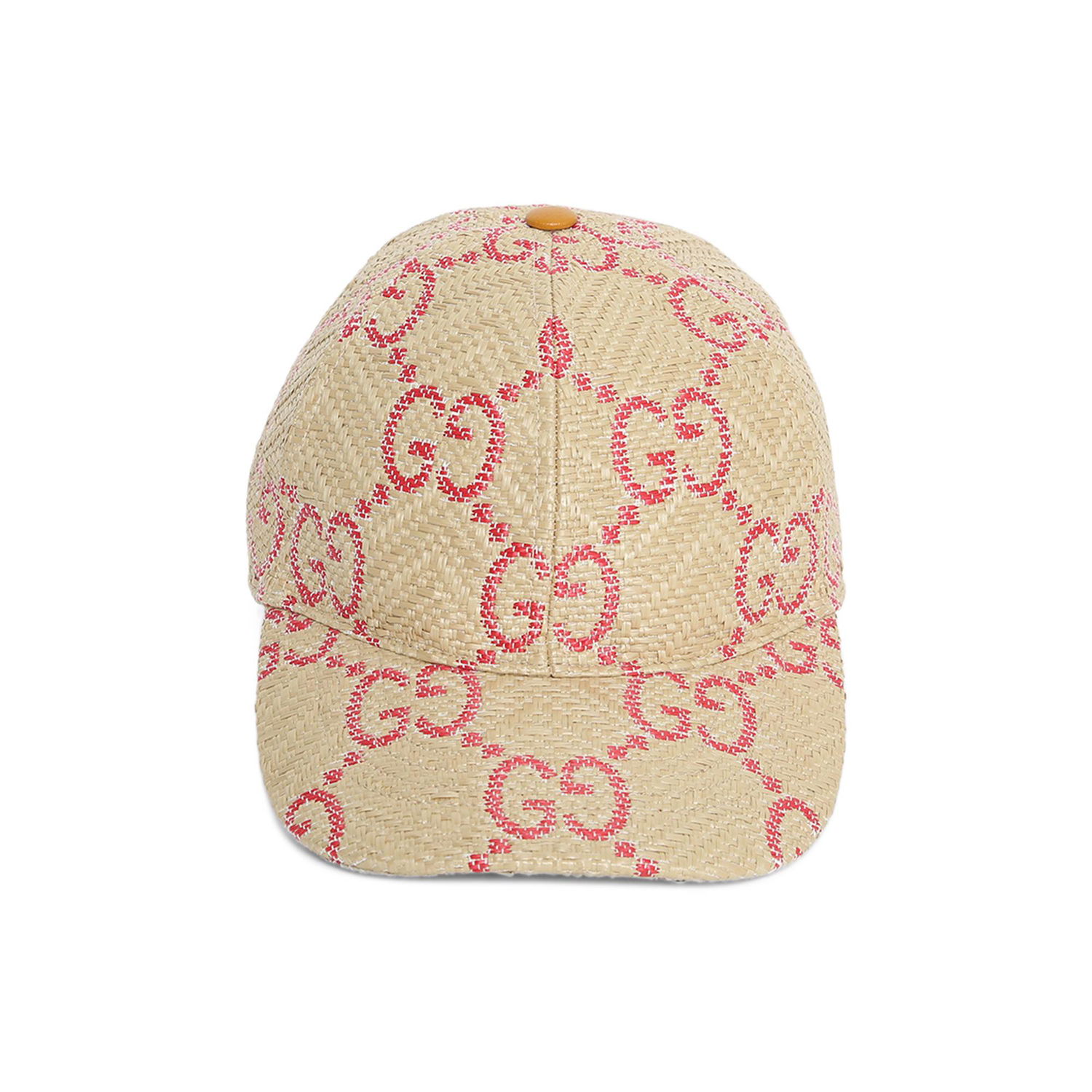 Šiltovka Gucci GG Raffia Effect Baseball Cap Ružová | 701713 3HAJF 9576, 1