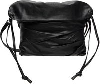 YOHJI YAMAMOTO Drape Leather Shoulder Bag