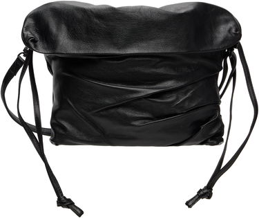 Taška cez rameno Yohji Yamamoto YOHJI YAMAMOTO Drape Leather Shoulder Bag Čierna | DP-I33-791, 0