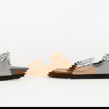 Tenisky a topánky Birkenstock Birkenstock Arizona Droplet Buckle Leather Patent High-Shine Sandals Béžová | 1029386, 0