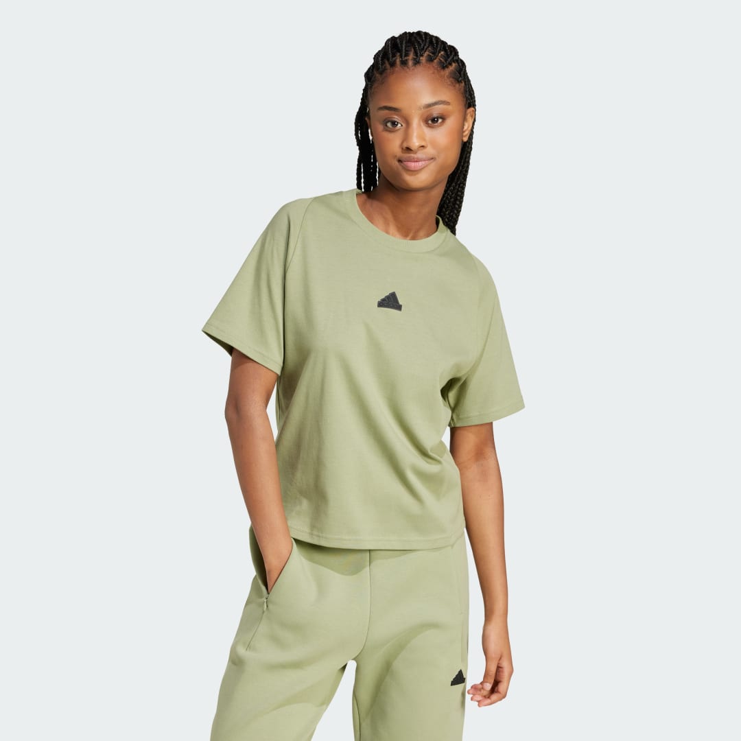 Tričko adidas Performance Z.N.E. T-Shirt Zelené | IW7761, 0