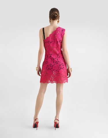 Šaty Dolce & Gabbana Floral Lace Minidress With Slit Ružová | F6TJUTHLMIIF0382, 2
