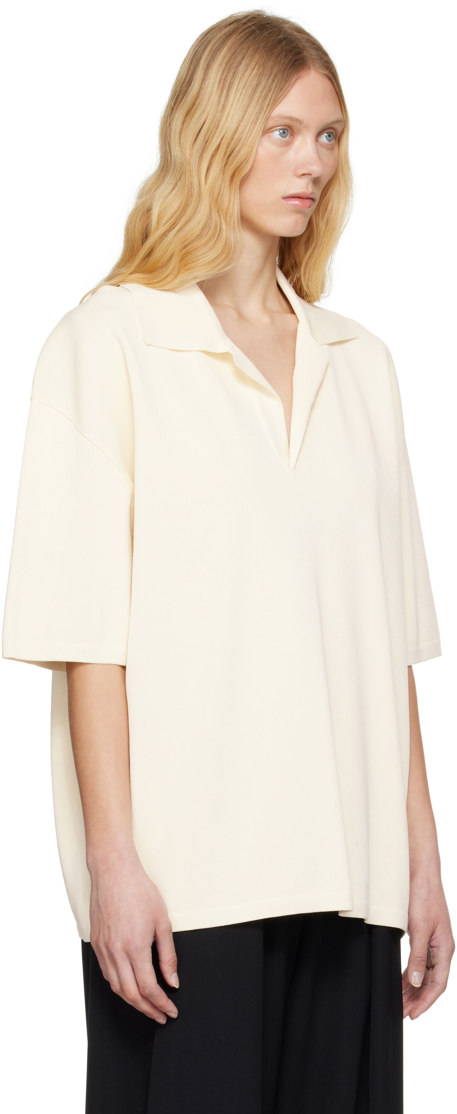 Polo tričko AMI AMI Paris Short Sleeve Polo Biela | UPL164.KN0064, 1