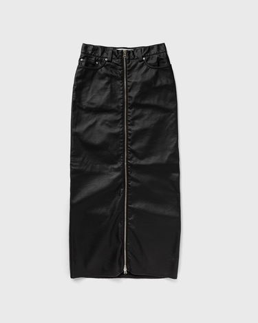 Sukňa Won Hundred Faux Leather Midi Skirt With Front Zip Čierna | 3042-16010, 0