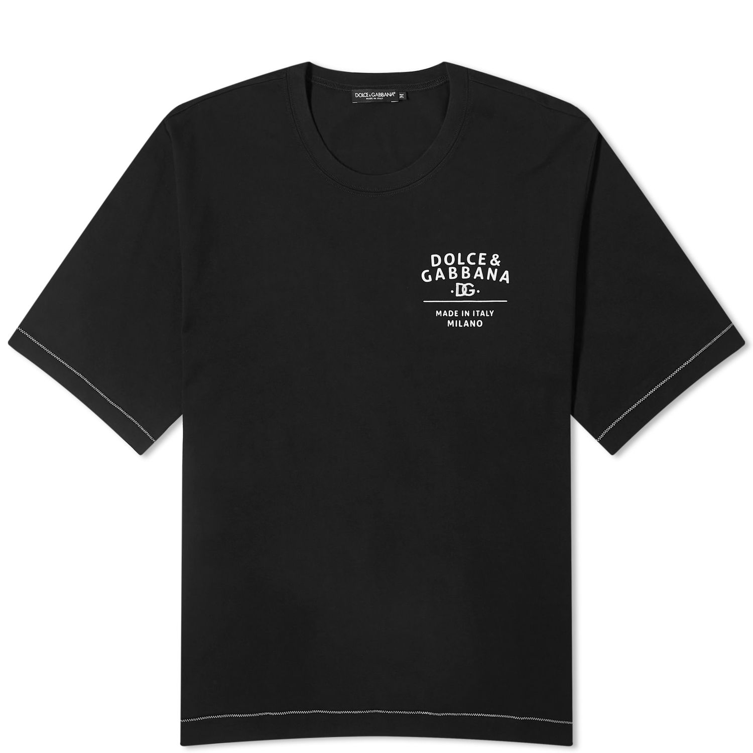 Tričko Dolce & Gabbana Made in Milano T-Shirt Čierna | G8PB8ZG7L3Y-N0000, 0