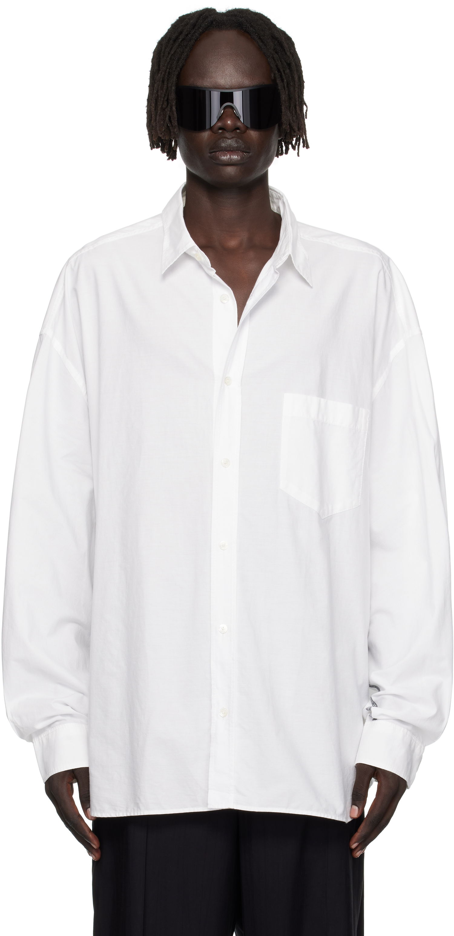 Košeľa Acne Studios Acne Studios Button-Up Shirt Biela | BB0643-, 0