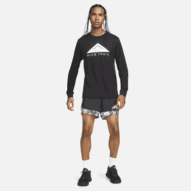 Tričko Nike Dri-FIT Trail Running Long Sleeve T-Shirt Čierna | dv9381-010, 3