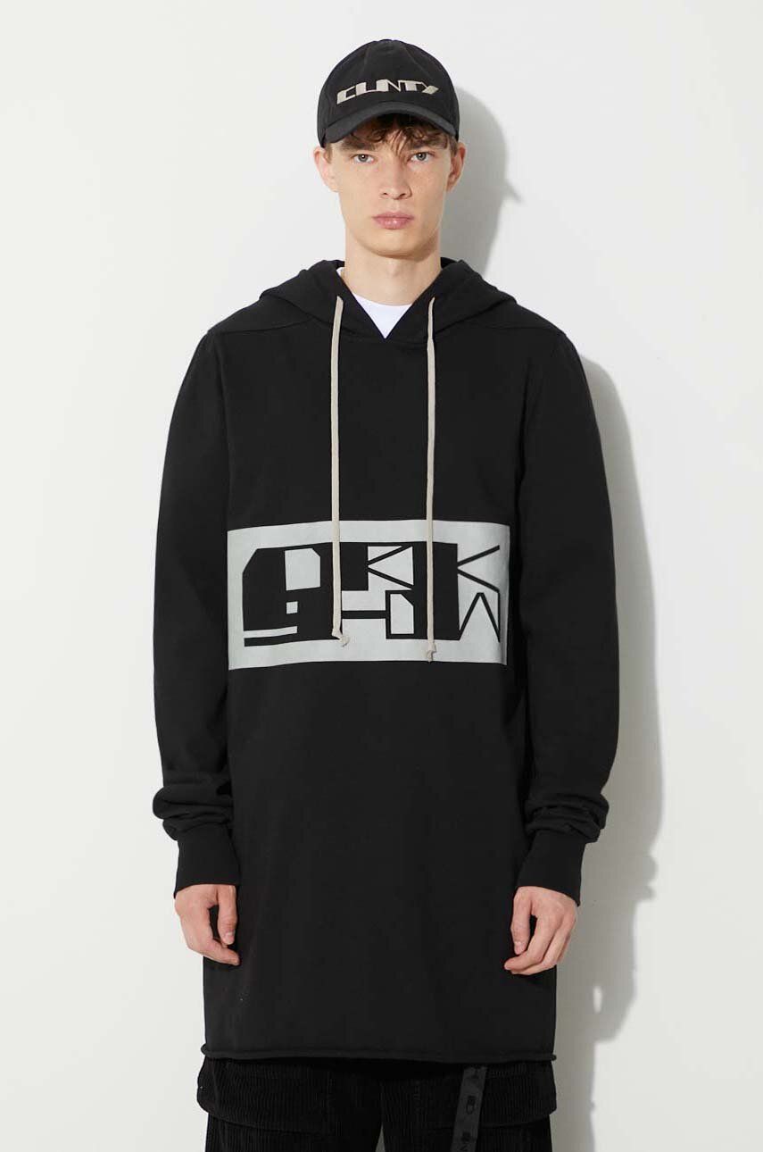 Mikina Rick Owens Printed Hoodie Čierna | DU02C5285.RIGEP2, 0
