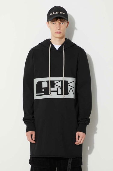 Mikina Rick Owens Printed Hoodie Čierna | DU02C5285.RIGEP2, 0