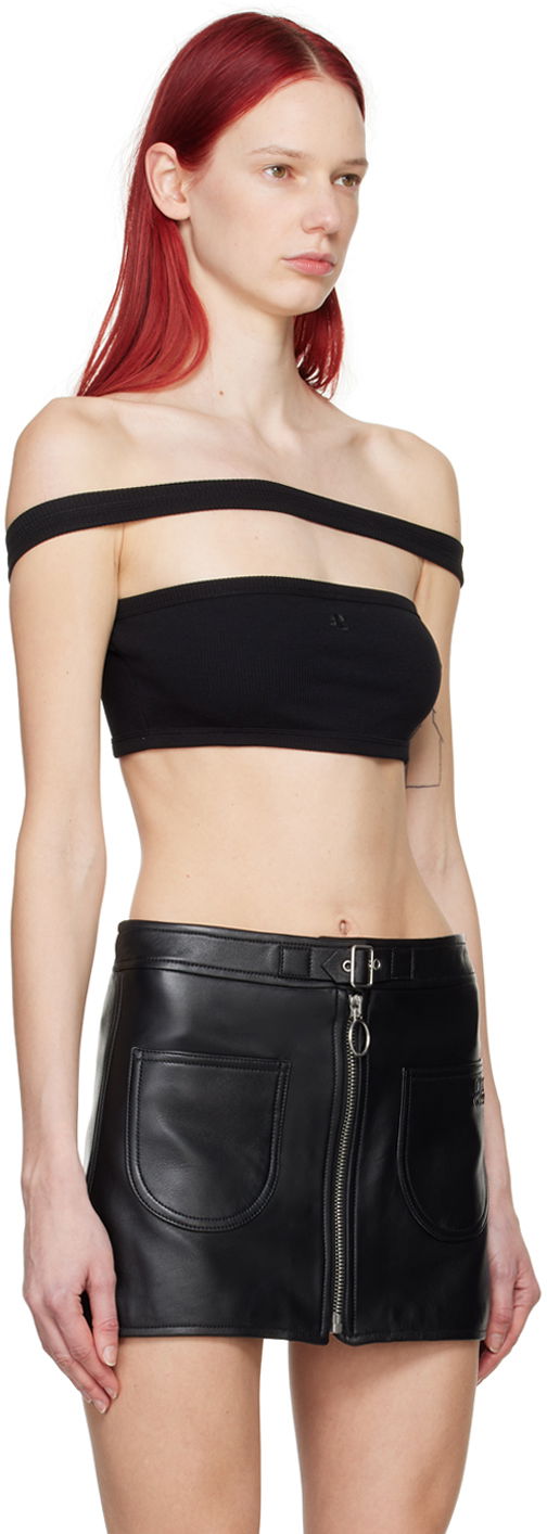 Tielko Courrèges Courrèges Hyperbole 90's Camisole Top Čierna | 224JBR035JS0121, 1