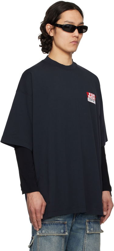 Tričko VETEMENTS Vetements 'For Rent' Oversized T-Shirt Navy | UA66TR745N, 1