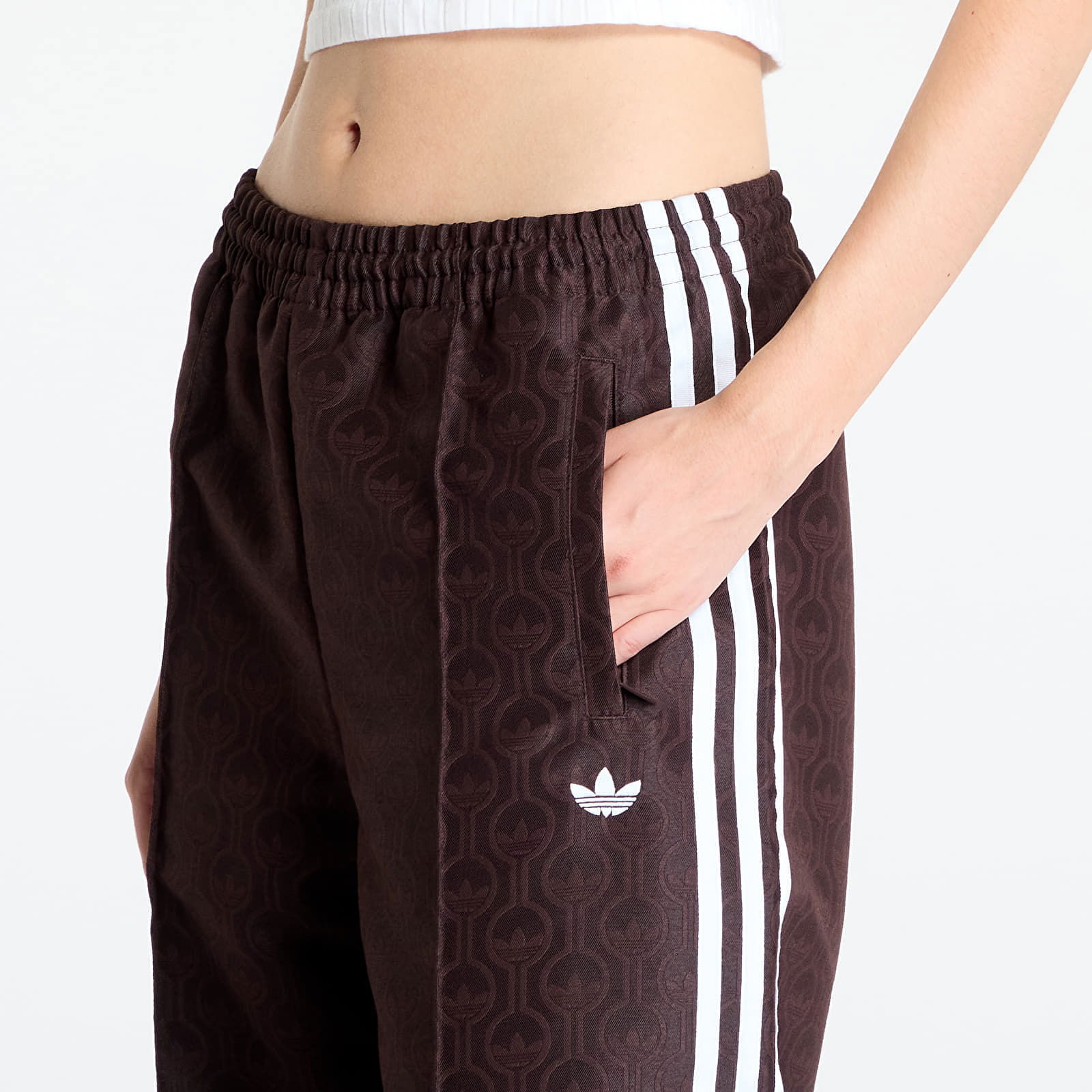 Oversized Monogram Track Pant Shale Brown