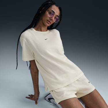 Tričko Nike Nike Sportswear Chill Waffle Relaxed Fit Short Sleeve T-Shirt Béžová | HJ3838-134, 2