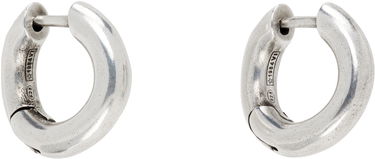 Náušnice Ann Demeulemeester Ann Demeulemeester Mariela Anatomic Silver Loop Earrings Metalická | 2520-W-JE07-JW020-070, 1