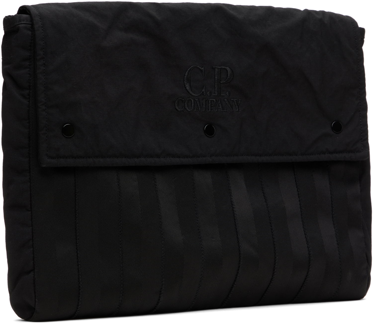Taška cez rameno C.P. Company C.P. Company Herringbone Logo Messenger Bag Čierna | 18CMAC055A-005349G, 1