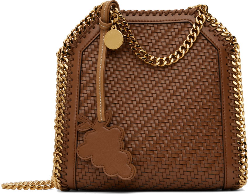 Kabelka Stella McCartney Woven Tiny Bag Hnedá | 391698WP0410, 0